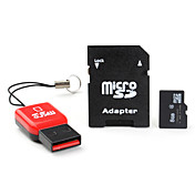 8GB MicroSDHC Geheugenkaart Met USB-MicroSD Kaartlezer (Class 4)
