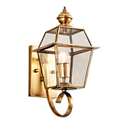 1 - Light Golden Color Wall Light in Antique Style