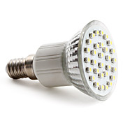 E14 3528 SMD 30-LED White 70-90LM Light Bulb (230V, 1-2W)