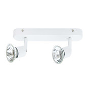 montagem plana spot light com 2 luz