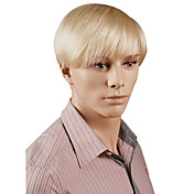 Capless Synthetic Short Straight Men's Wigs