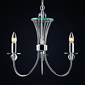 luz de teto com 3 luzes cromo acabados