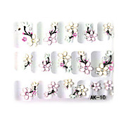 3d geprägte Blumen Nail Sticker (3 St.)