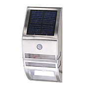 painel solar levou luz de parede em aço inoxidável