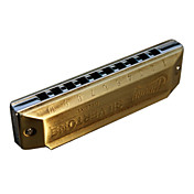Huang - (103-C) Blues Harp Archaize Hamonica 10 Holes/20 Tones/Brass Comb