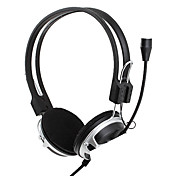 clásicos auriculares estéreo de micrófono (la plata)