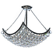 luz de teto de cristal com 8 luzes