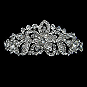 Silber-Legierung Strass und Perlen schöne Blume Braut Diadem