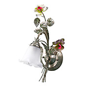 landelijke stijl wandlamp met 1 licht bloemdessin