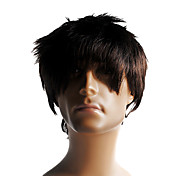 Capless High Quality Synthetic Short Straight Men's Wig
