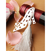 pattino in acciaio inox, ideato bomboniera bookmark