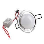 3W 3-led 270lm natuurlijk wit 6000-6500k plafond lampen (85-265V)