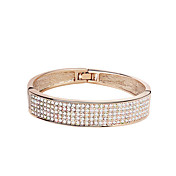 Austrian Crystal With Real Platinum Plated Anti-Allergy Ladies Bracelet Brilliant Multicolor With Golden Color (More Colors)
