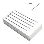 50 Pcs Sterile Stainless Steel Tattoo Needles 8RS