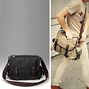 Mennenes lerret fritid skulder / crossbody bag (36.5cm * 11cm * 30cm)