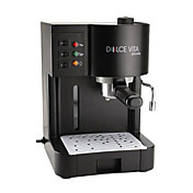 9-bar de café espresso fabricante de negro piano 1.2l