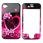 Heart Shape Pattern Style Protective Case for iPhone 4 and 4S (Multi-Color)
