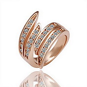 Gorgeous Cubic Zirconia 18K Gold Plated Tentacles Shape Fashion Ring