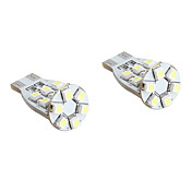 T10 18*1210 SMD White LED CANBUS Car Signal Lights (2-Pack, DC 12V)