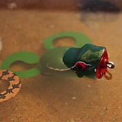 grenouille à tête de serpent d'eau en plastique de surface de pêche au leurre 50mm 10g (1pc/color assortis)