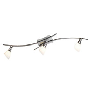 Artistic Flush Mount Spot Lights with 3 Lights Glass Shades