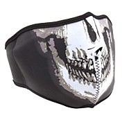funky di semi maschera facciale con la stampa scheletro umano