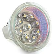 MR11 9-led branco quente 30lm 0.8W lâmpadas local (12V)