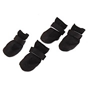 Breathable Mesh Style Velcro Boots for Dogs (XS-XL, Black)