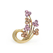 Gorgeous Alloy With Multicolor Rhinestones Brooch
