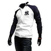 Men's Mixed Colors Zipper Pocket Coats