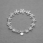 Fashion Silver Plated The Plum Flower Women's Bracelet