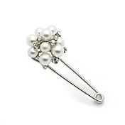 Gorgeous Alloy With Rhinestones / Pearl Brooch / Pin