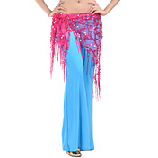 dancewear de poliéster con lentejuelas cinturón de cadera bufanda danza del vientre / para damas