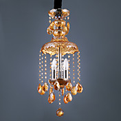 Crystal Crystal Pendant Lights with 3 Lights Glass Shades