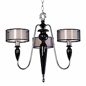 Artistic Chandeliers with 3 Lights Glass Shades