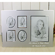 Personalized Silver Aluminum Photo Frame - 5 Photos