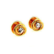 annodatura modello gemelli strass (oro)