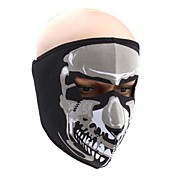 maschera di freddo con la stampa scheletro umano