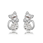 Gorgeous 18K Gold Plated Crystal Animal Stud Earrings(More Colors)