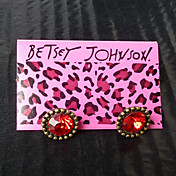 Red Diamond Princess Lolita Ear Studs