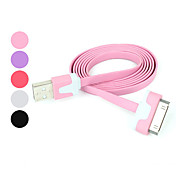 Unieke platte kabel - Apple 30-pin naar USB (voor iPad, iPhone, iPod)