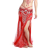 dancewear de poliéster con volantes falda danza del vientre rendimiento para las damas más colores