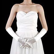 Satin Elbow Length Fingertips Flower Girl Gloves (More Colors)