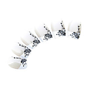Französisch beruhigende Pflanze Stil Nail Art Nagel mit Leim
