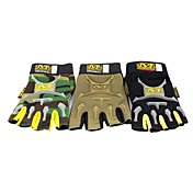 Leisure Sports Cycling Short Finger Polyester Gloves