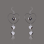 GorgeousSilver Plate Three Heart Drop Earring