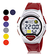Men's Chronograph PU Digital Automatic Sport Watches (Assorted Color)