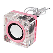 Mini Crystal speaker mp3 player support TF/USB Slot + FM Radio