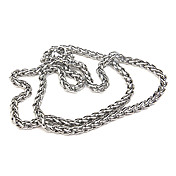 Long Polycyclic Men'S Titanium Steel Necklace