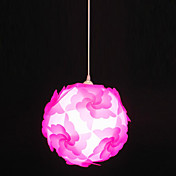 60W artistieke hanglamp met 1 Licht in Floral Ball Design